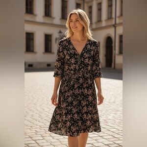 ba&sh Floral Black Dress